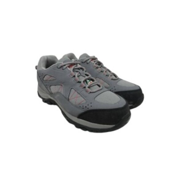 Aggressor Shoes - Aggressor Women's Steel Toe SP Safety Athletic Shoes 2501 Gray Pink Size 6.5M